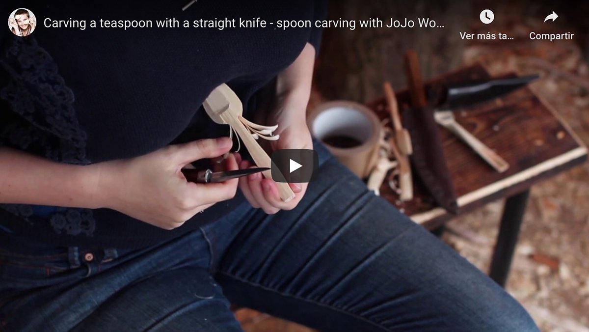 Tallando una cuchara con Jojo Wood