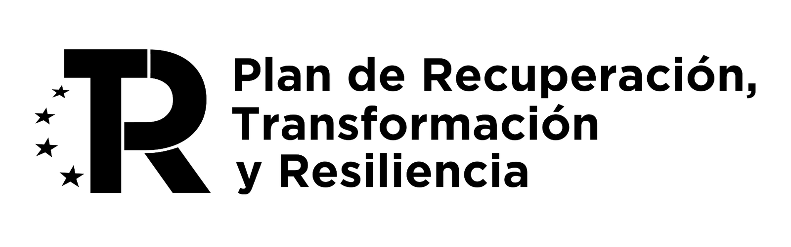 Logo PRTR tres li╠üneas_NEGRO